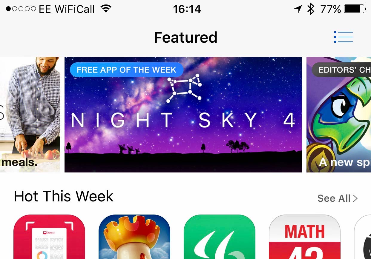 Night Sky through the years