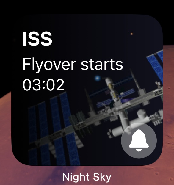 Night Sky app interface