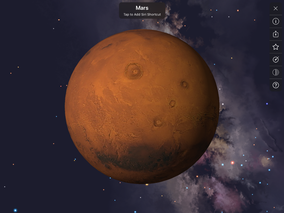Night Sky app interface