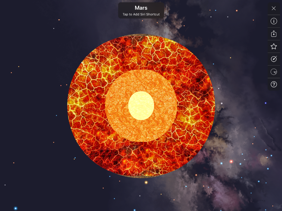 Night Sky app interface